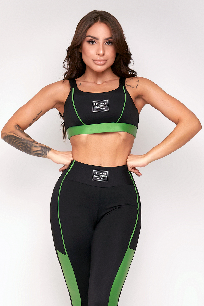 Lets Gym - Top Hardy Pulse Preto - 2289PT