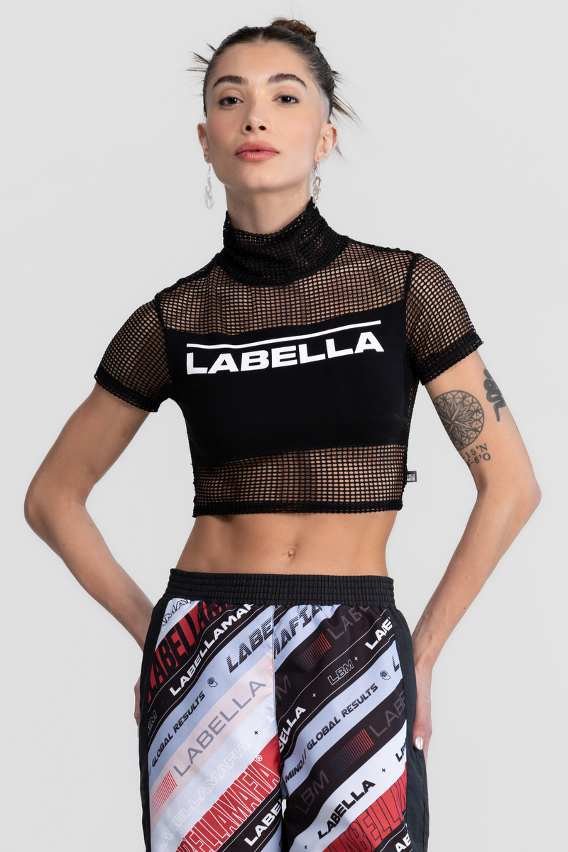 Labellamafia - Cropped Telinha Street Wear Black Labellamafia - 32425
