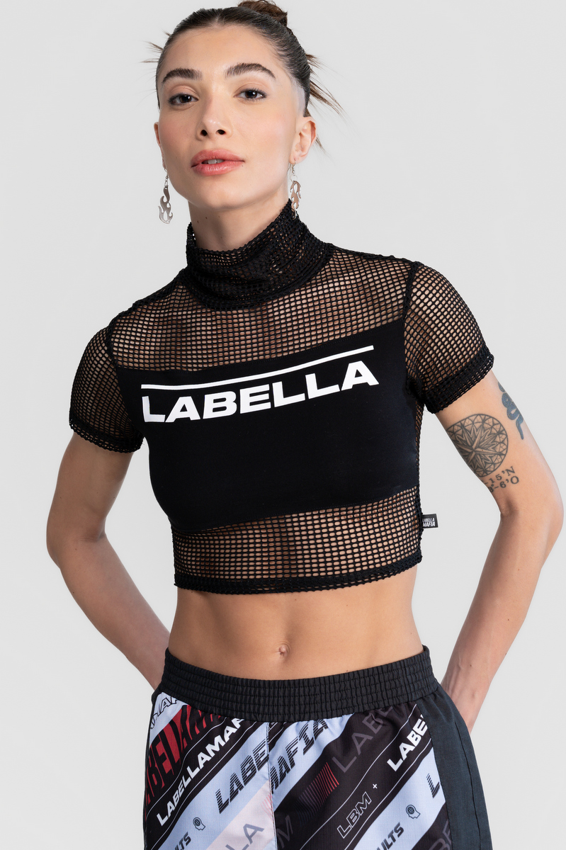 Labellamafia - Cropped Telinha Street Wear Black Labellamafia - 32425