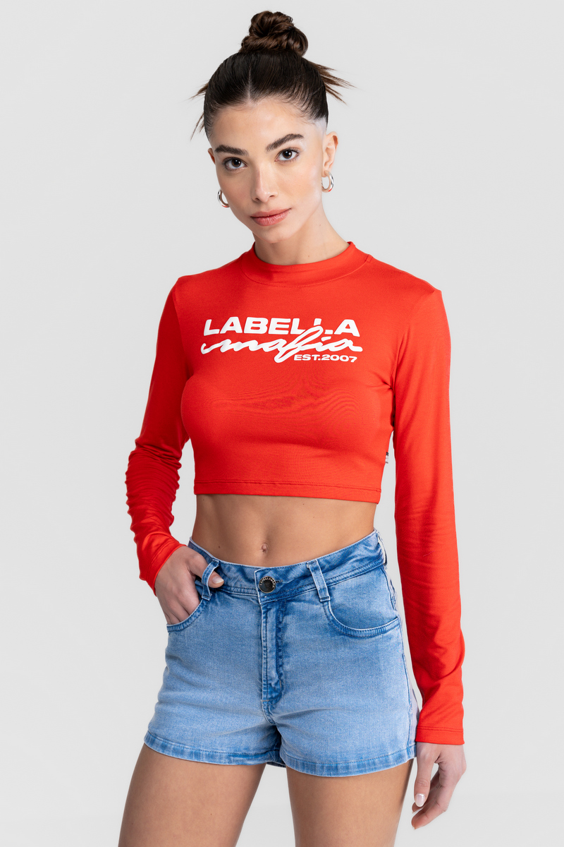 Labellamafia - Cropped Tees Vermelho Labellamafia - 32294