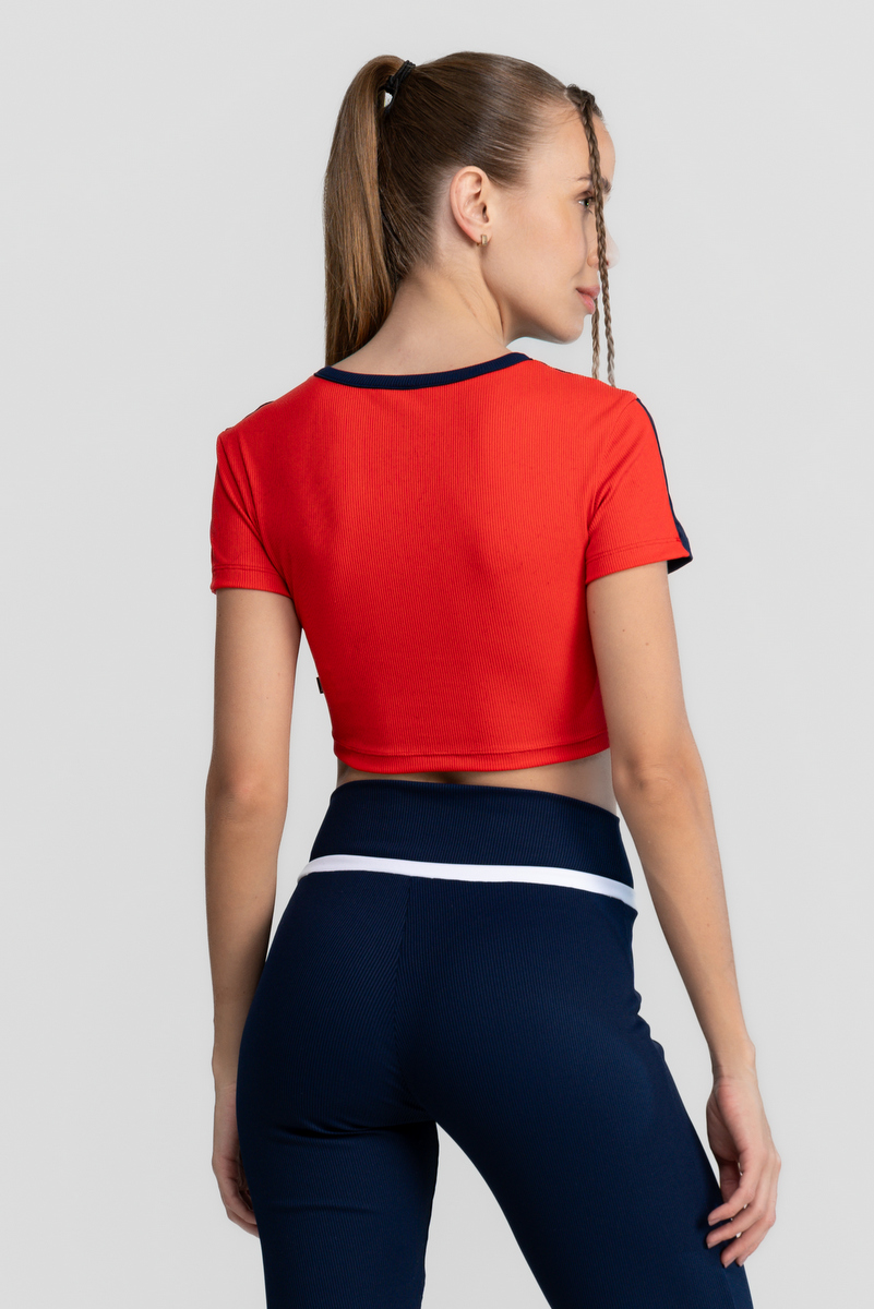 Labellamafia - Cropped Must Have Azul e Vermelho Labellamafia - 32379