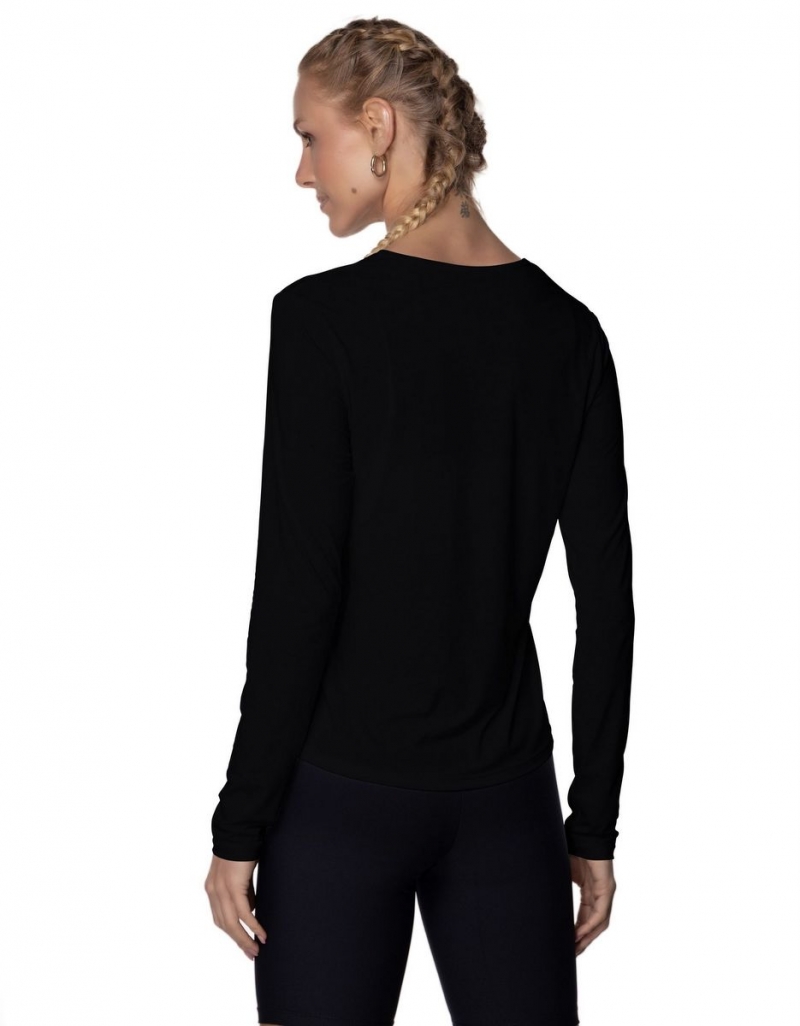 Vestem - Sasha Black Long Sleeve Dry Fit Shirt - BML421.ESS.C0002