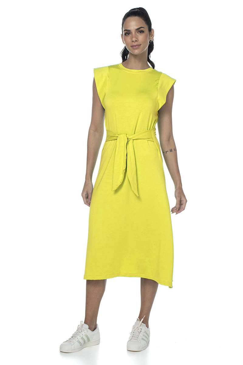 Zero Açucar - Joy Yellow Forever Midi Dress - 180218.1073