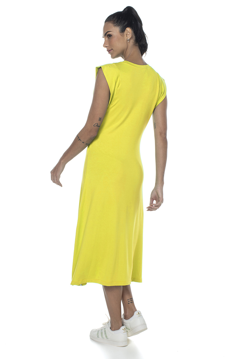 Zero Açucar - Joy Yellow Forever Midi Dress - 180218.1073