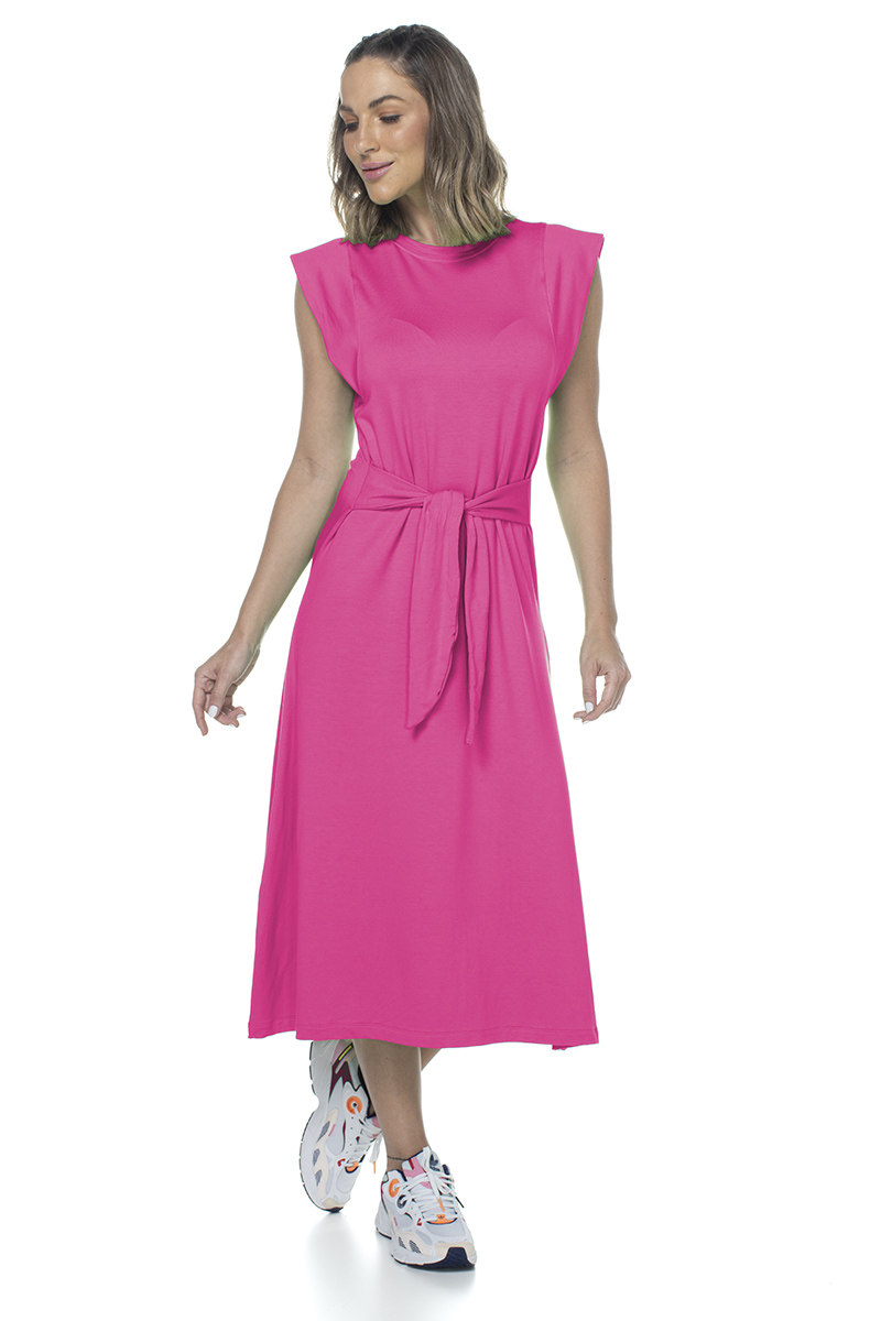 Zero Açucar - Vestido Midi Forever Rosa Encanto - 180218.619