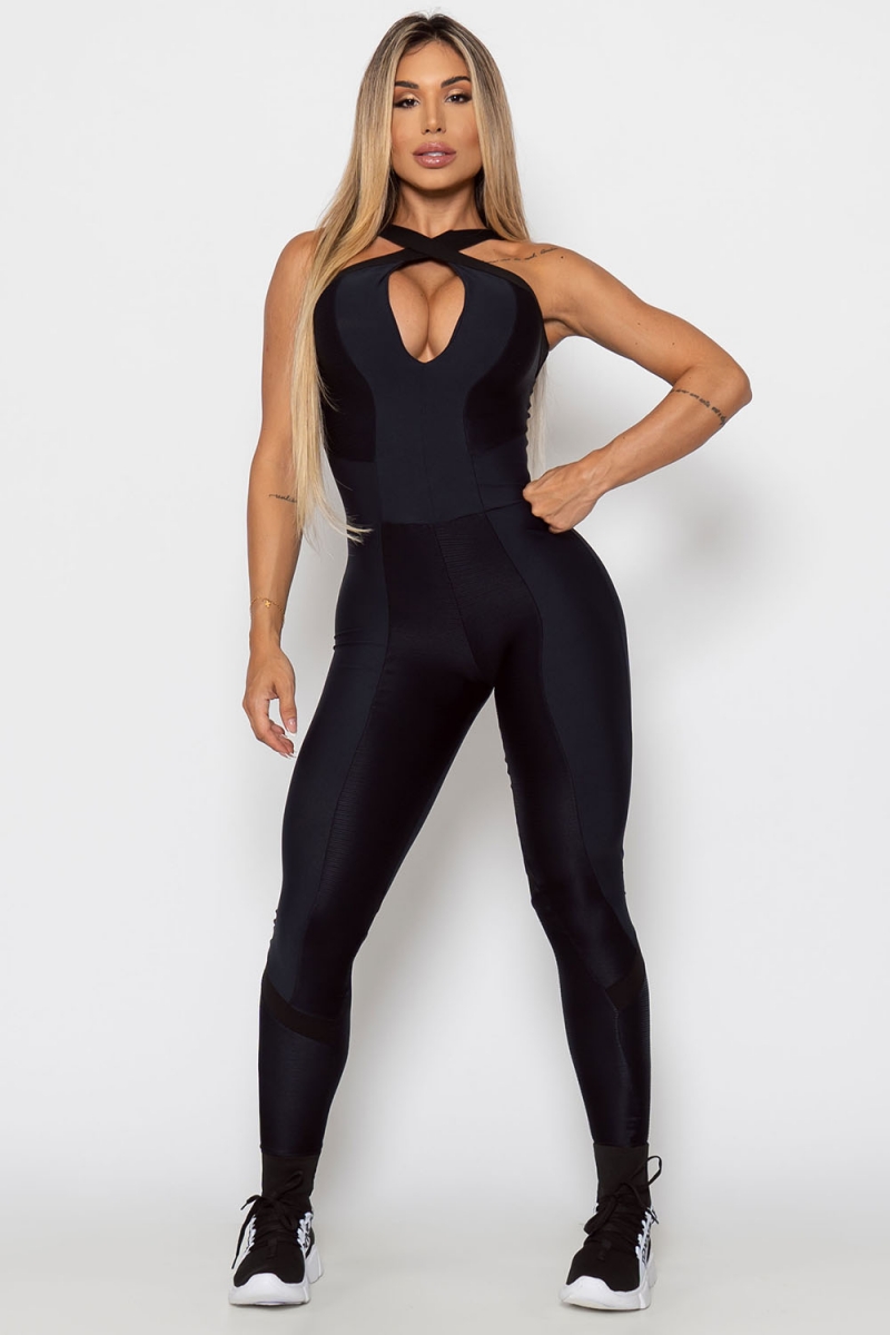 ZNG - ATHENAS BLACK JUMPSUIT - MCC90