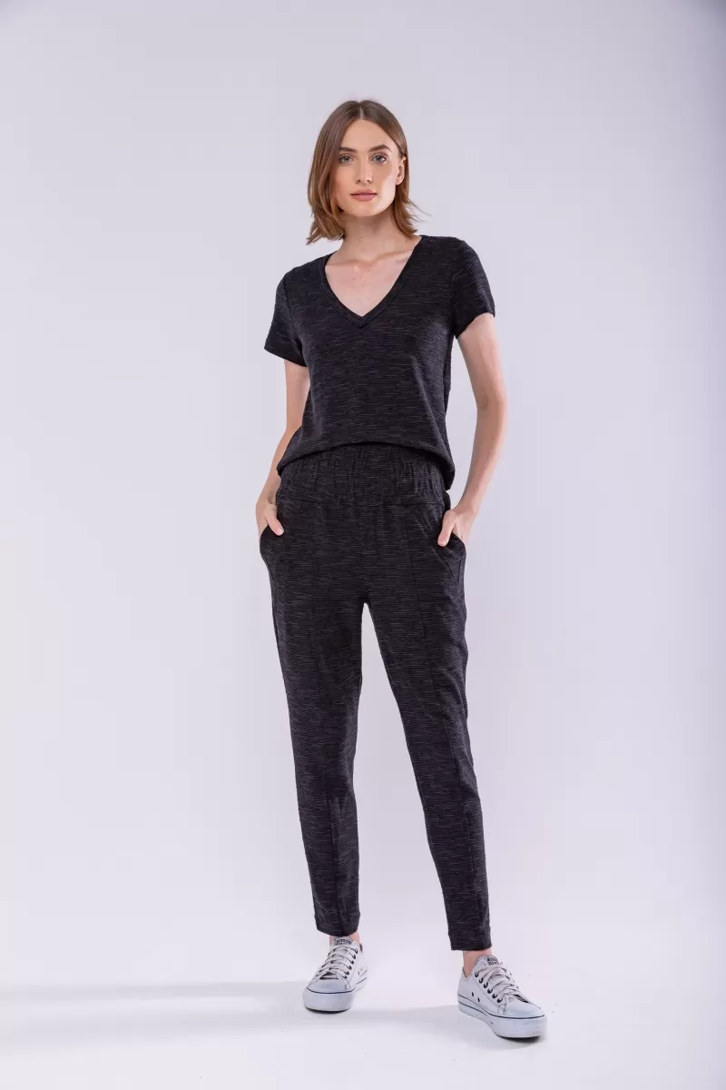 Hidrogênio - JOGGER PANTS WITH ELASTIC WAISTBAND LOURDES BLACK - 19367001 Hidrogênio - JOGGER PANTS WITH ELASTIC WAISTBAND LOURDES BLACK - 19367001