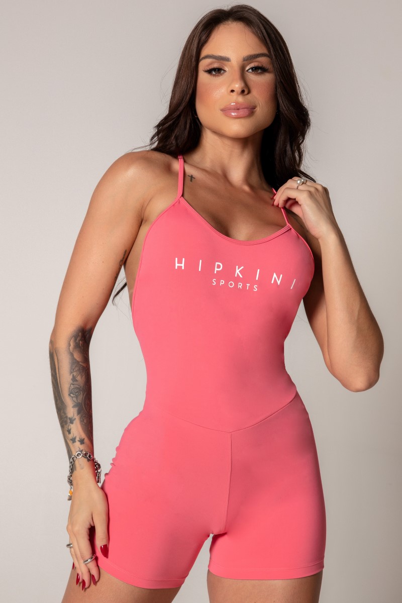 Hipkini - Ambition Coral Romper with Silk - 33330416