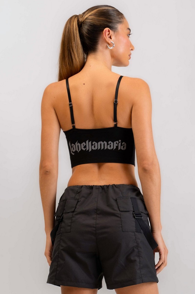 Labellamafia - Cropped Chemical Black Labellamafia - 30837