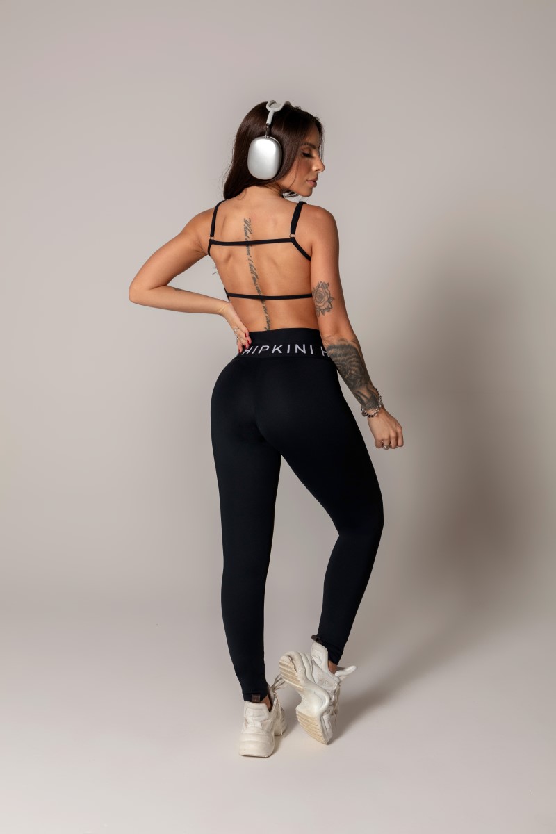 Hipkini - Legging Ambition Preta com Zíper - 33330411