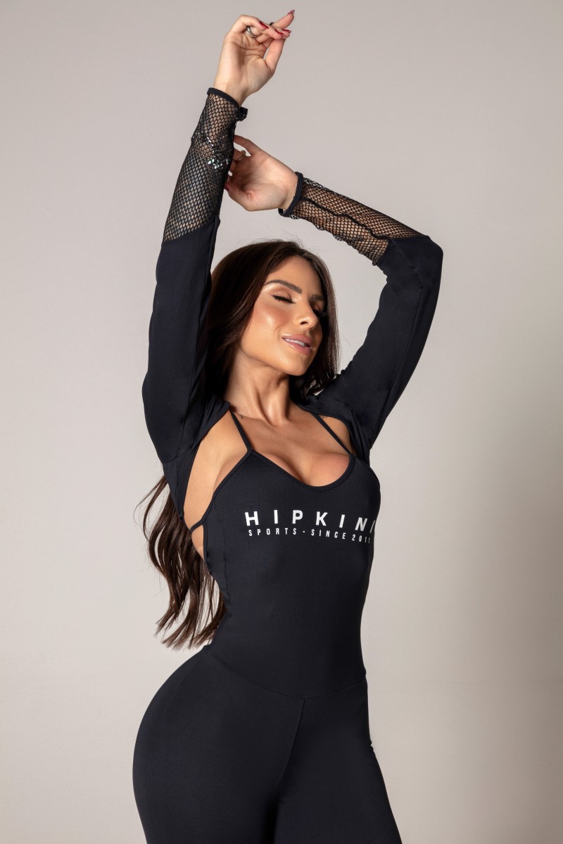 Hipkini - Ambition Jumpsuit Black with Silk - 33330569