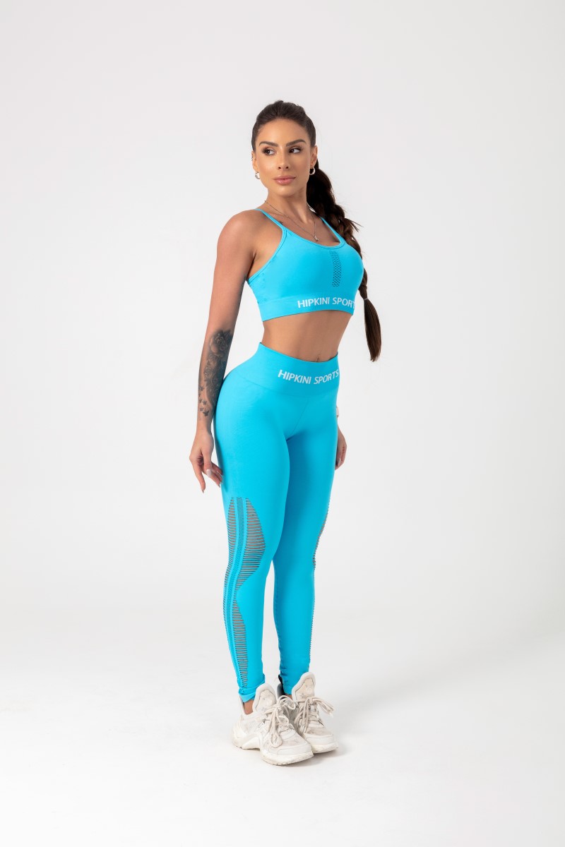 Hipkini - Baby Blue Ambition Seamless Top - 33330477