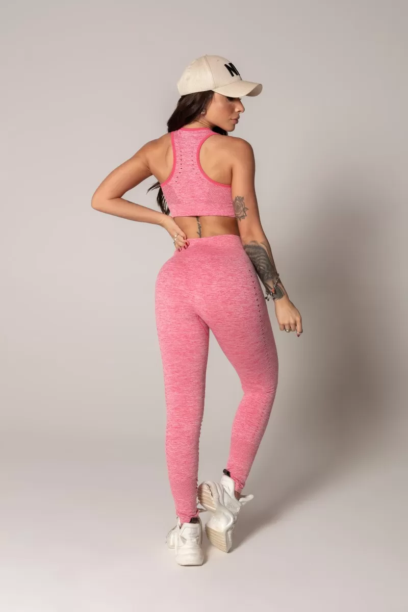 Hipkini - Legging Ambition Seamless Rosa Mesclado - 33330488 Hipkini - Legging Ambition Seamless Rosa Mesclado - 33330488