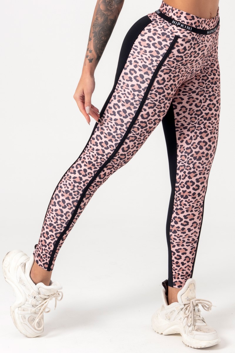 Hipkini - Ambition Legging Black Animal Print Onça Marrom - 33330434