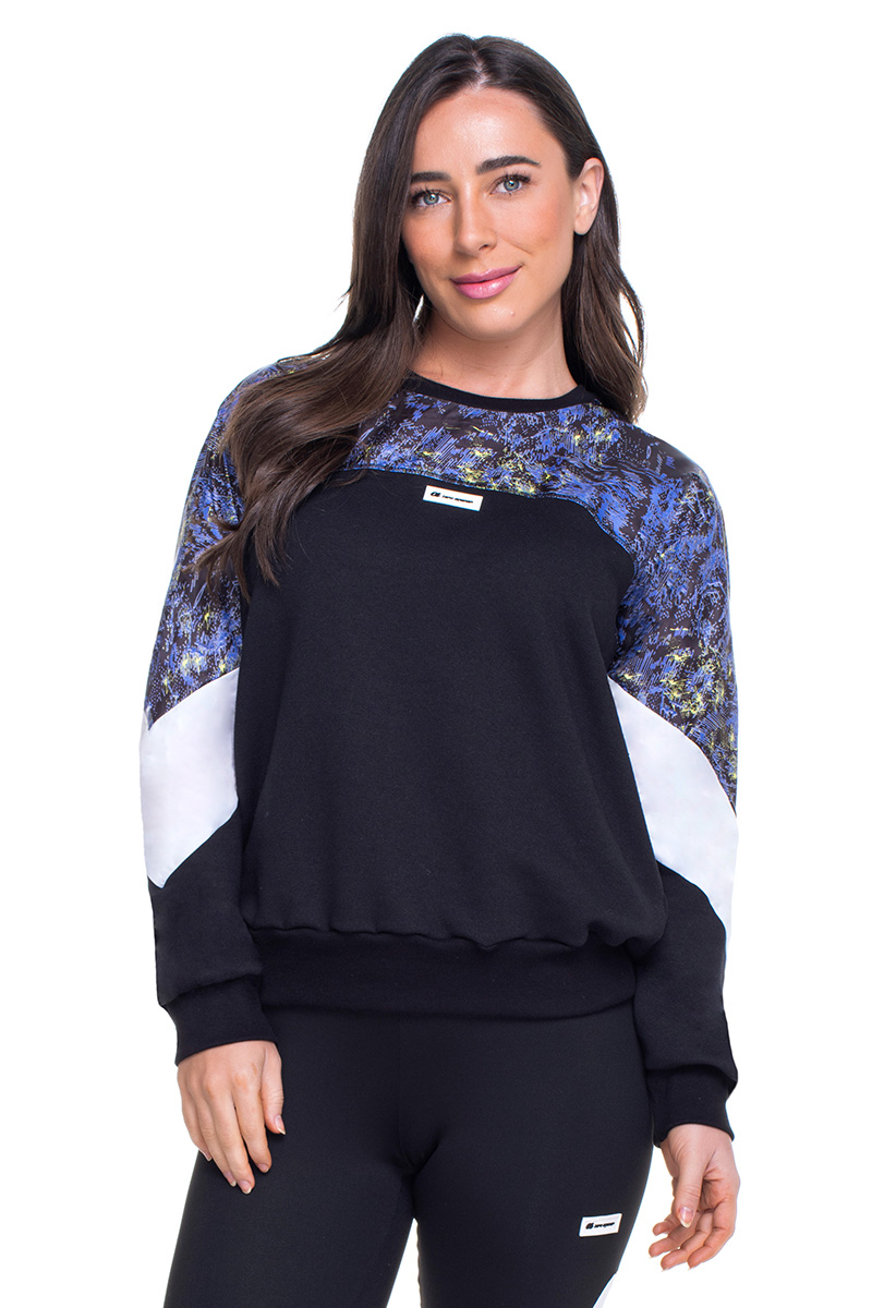 Zero Açucar - Blusa Moletom Block Print Block - 160632.1025