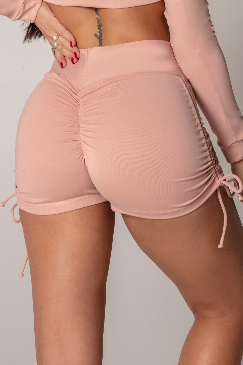 Hipkini - Shorts Ambition Nude com Amarração - 33330432