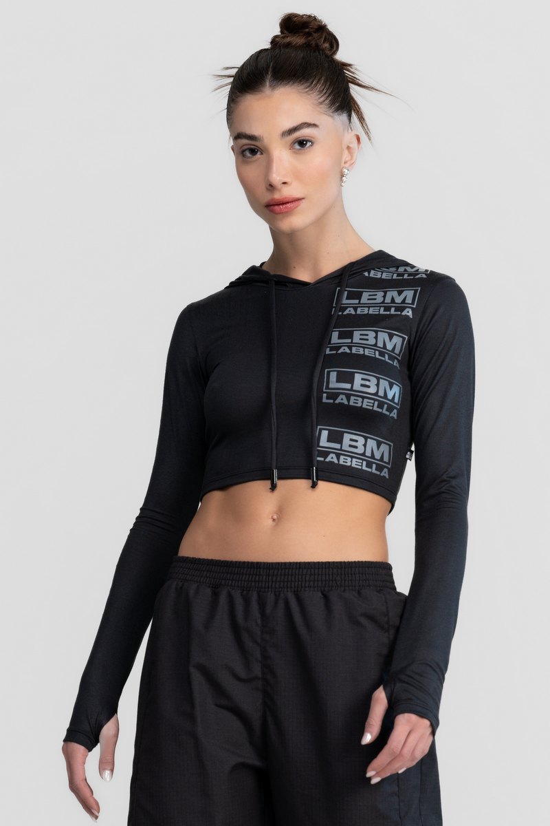 Labellamafia - Cropped Streetwear Black Labellamafia - 32432