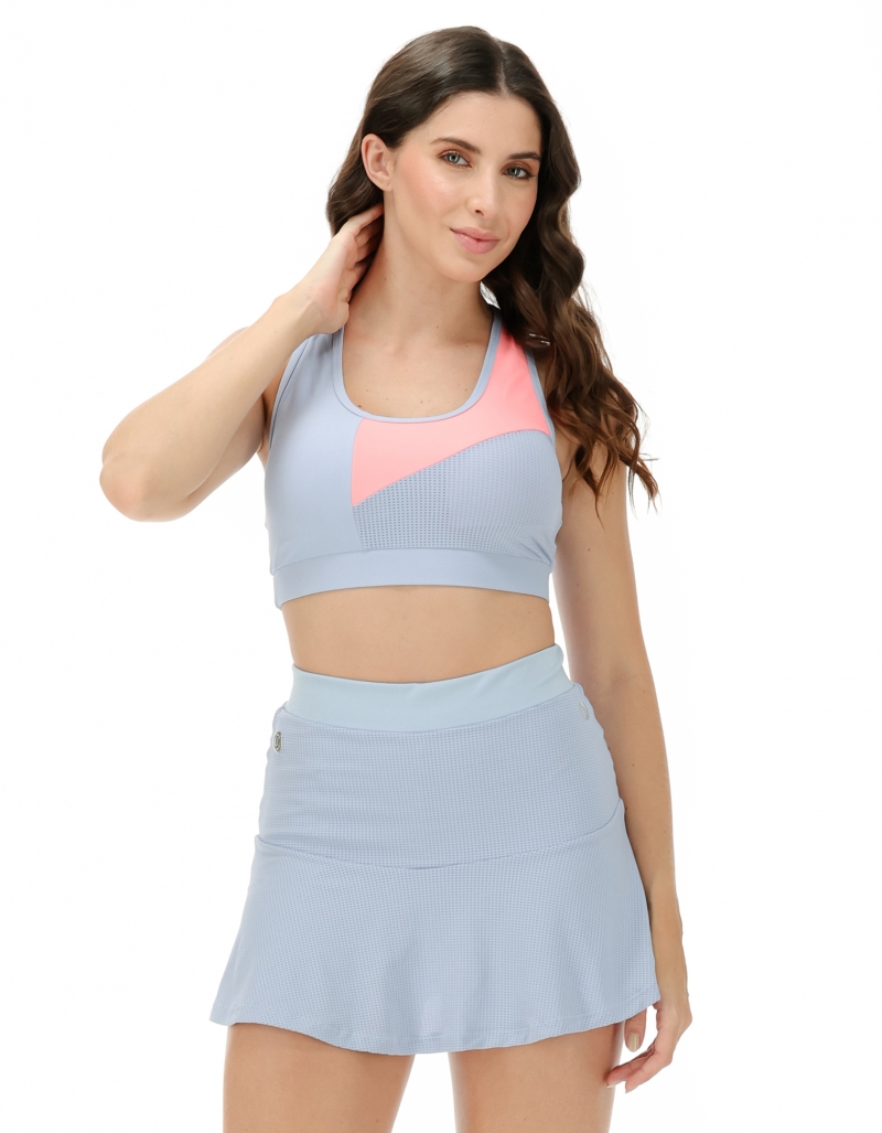 Vestem - Conjunto Top e Saia Fluvia Azul Garoa - CJ43.C0244