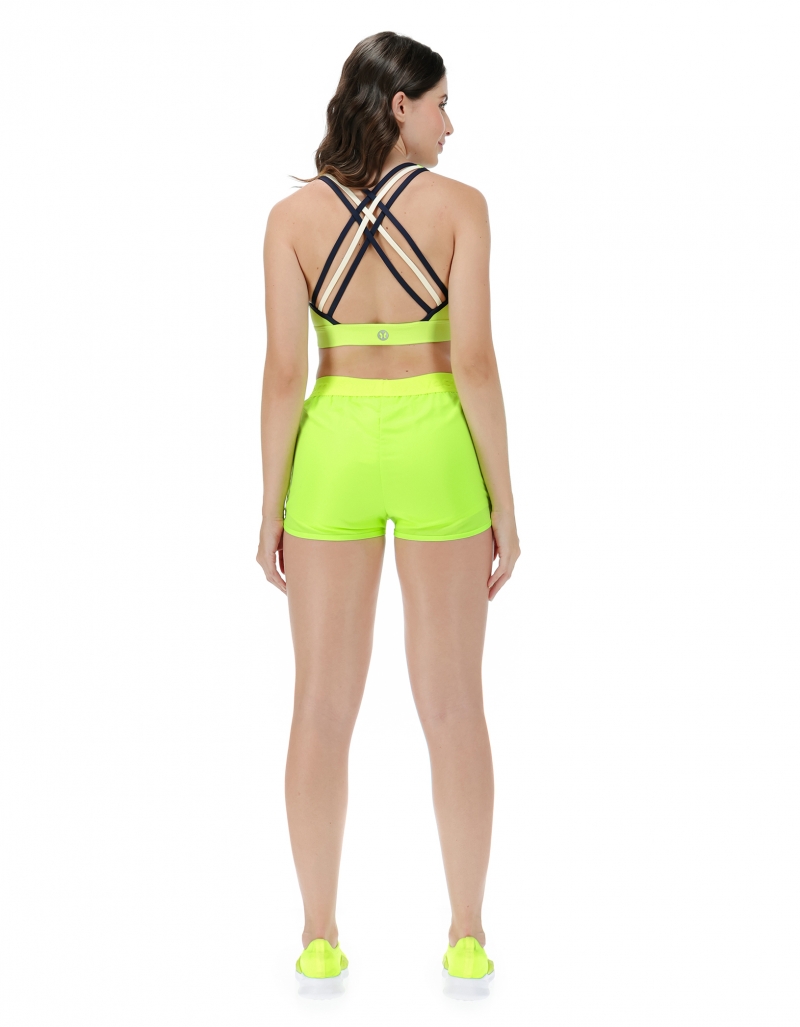 Vestem - Neon Yellow Megan Top and Shorts Set - CJ51.C0009