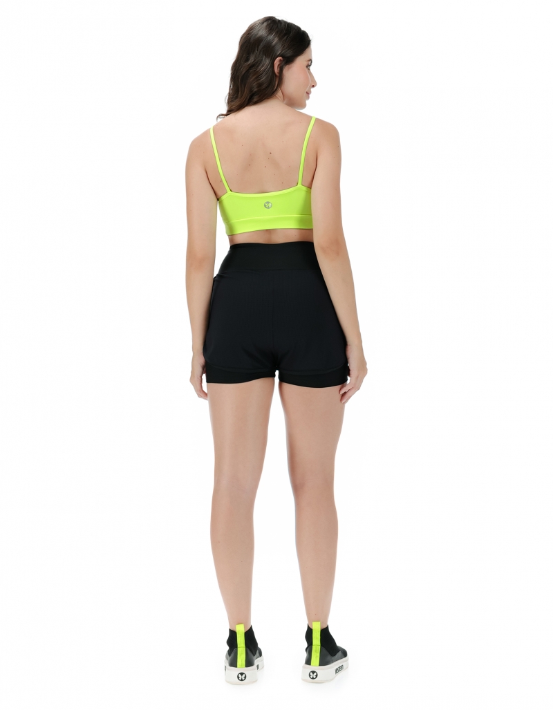 Vestem - Neon Yellow Fiji Top and Shorts Set - CJ54.C0009