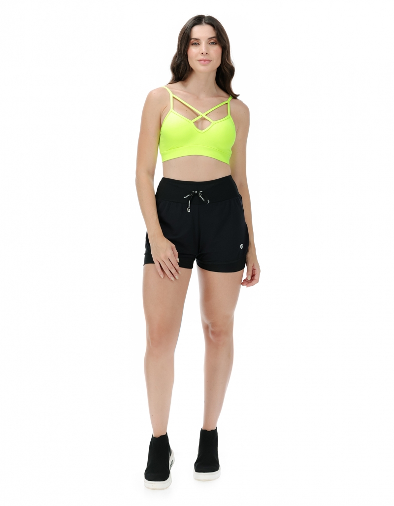 Vestem - Conjunto Top e Shorts Fiji Amarelo Neon - CJ54.C0009