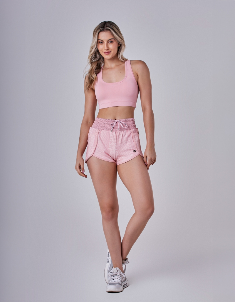 Vestem - Seducao pink Romance Top and Shorts Set - CJ59.C0243