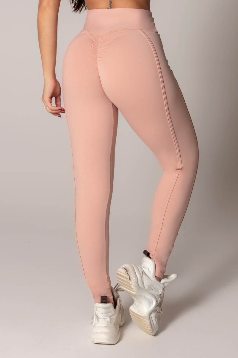 Hipkini - Ambition Nude leggings with crossed waistband - 33330431