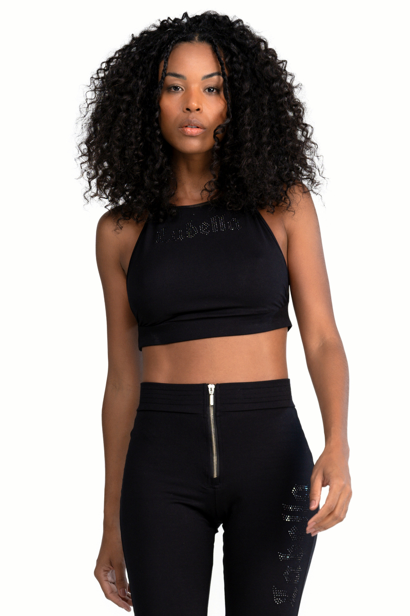 Labellamafia - Cropped Noite Preto Labellamafia - 32489