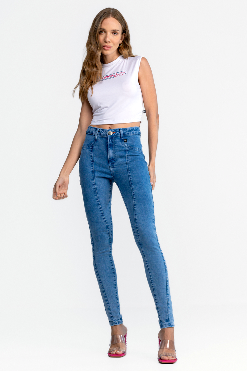 Labellamafia - Calça Jeans Denim Azul Labellamafia - 31401