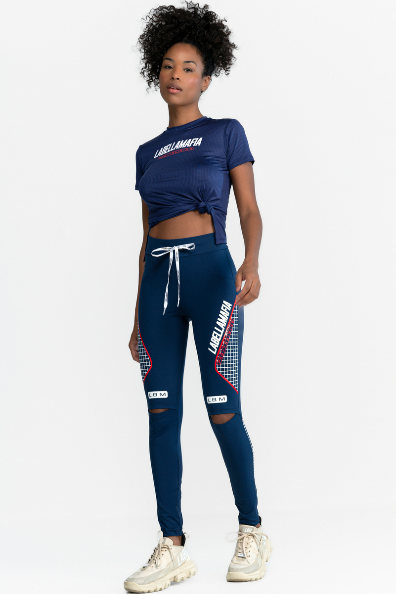 Labellamafia - Labellamafia Blue Highlights Legging - 32224