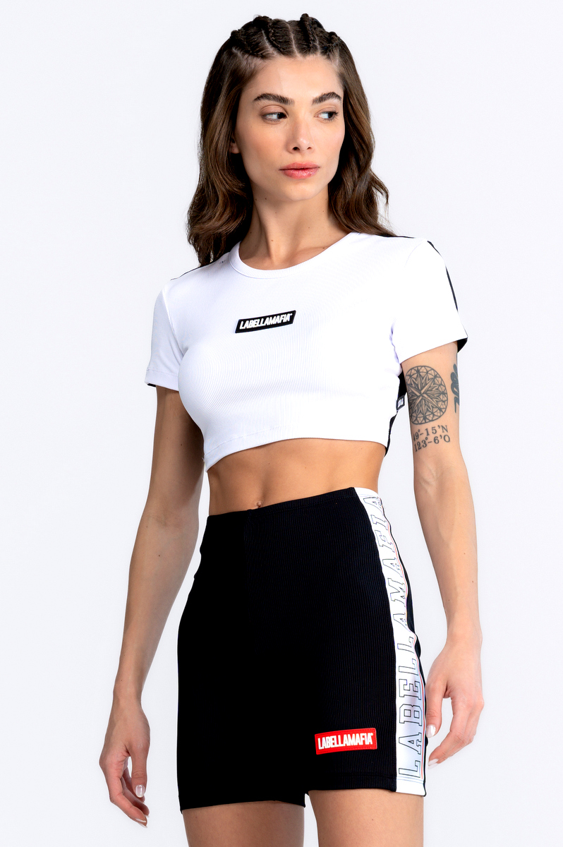 Labellamafia - Cropped Must Have Preto e Branco Labellamafia - 32378