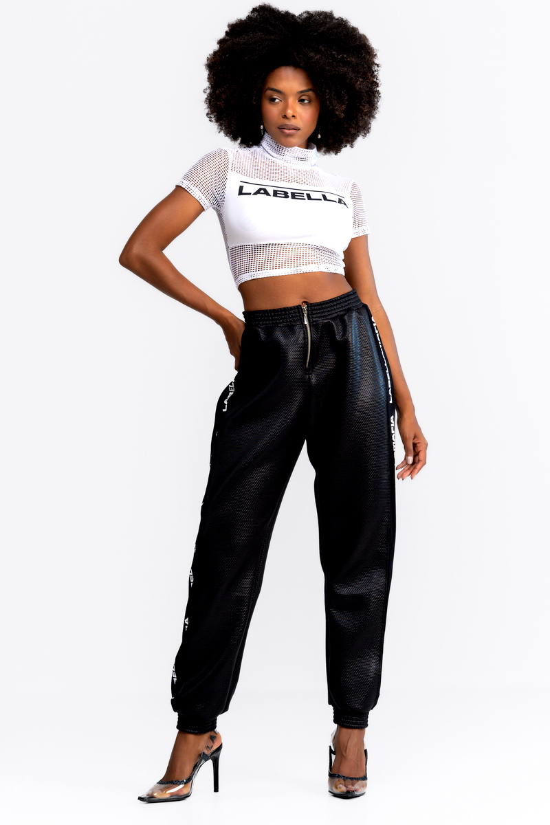 Labellamafia - Labellamafia Black Streetwear Pants - 32462