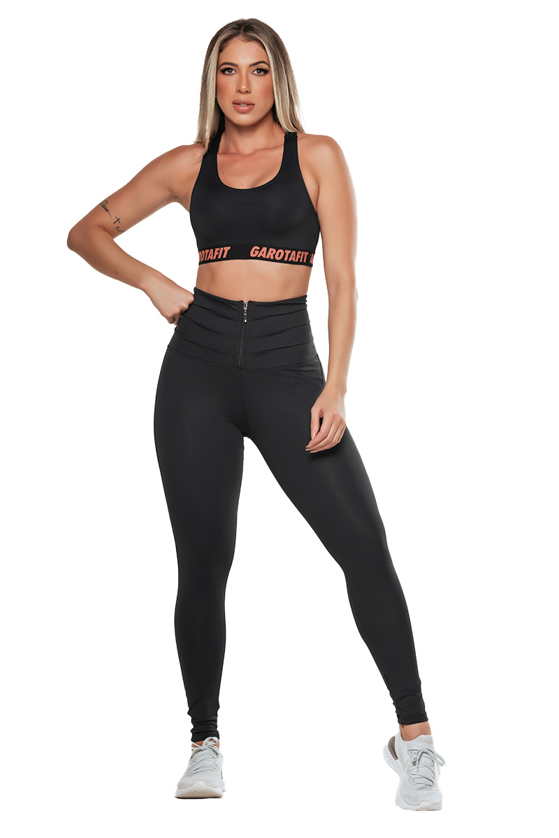 Garotafit - Black Lipofit Pants - FUS471