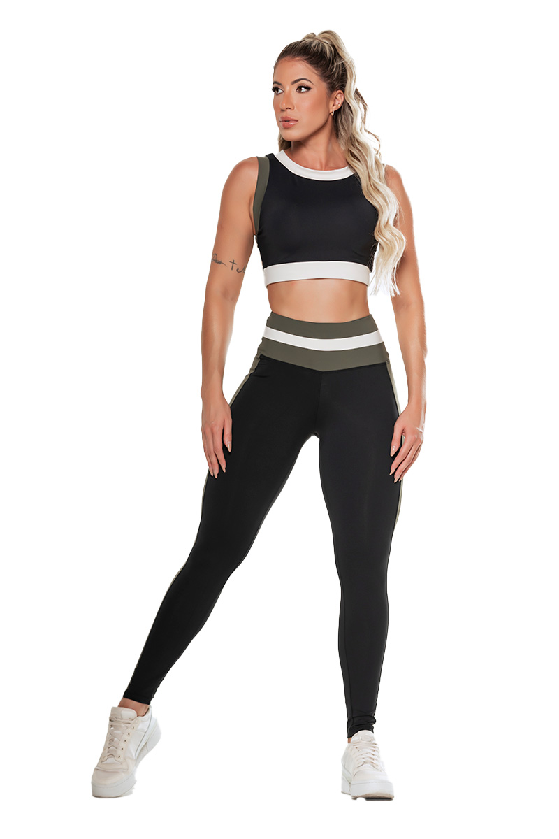 Garotafit - Conjunto Valdez Preto - FCS334A