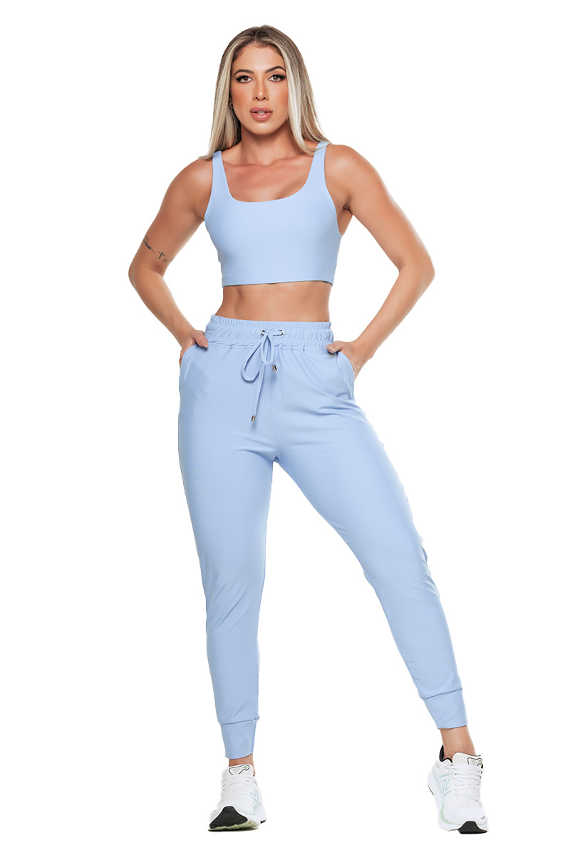 Garotafit - Conjunto Caracas Azul Fly - FCS266LC