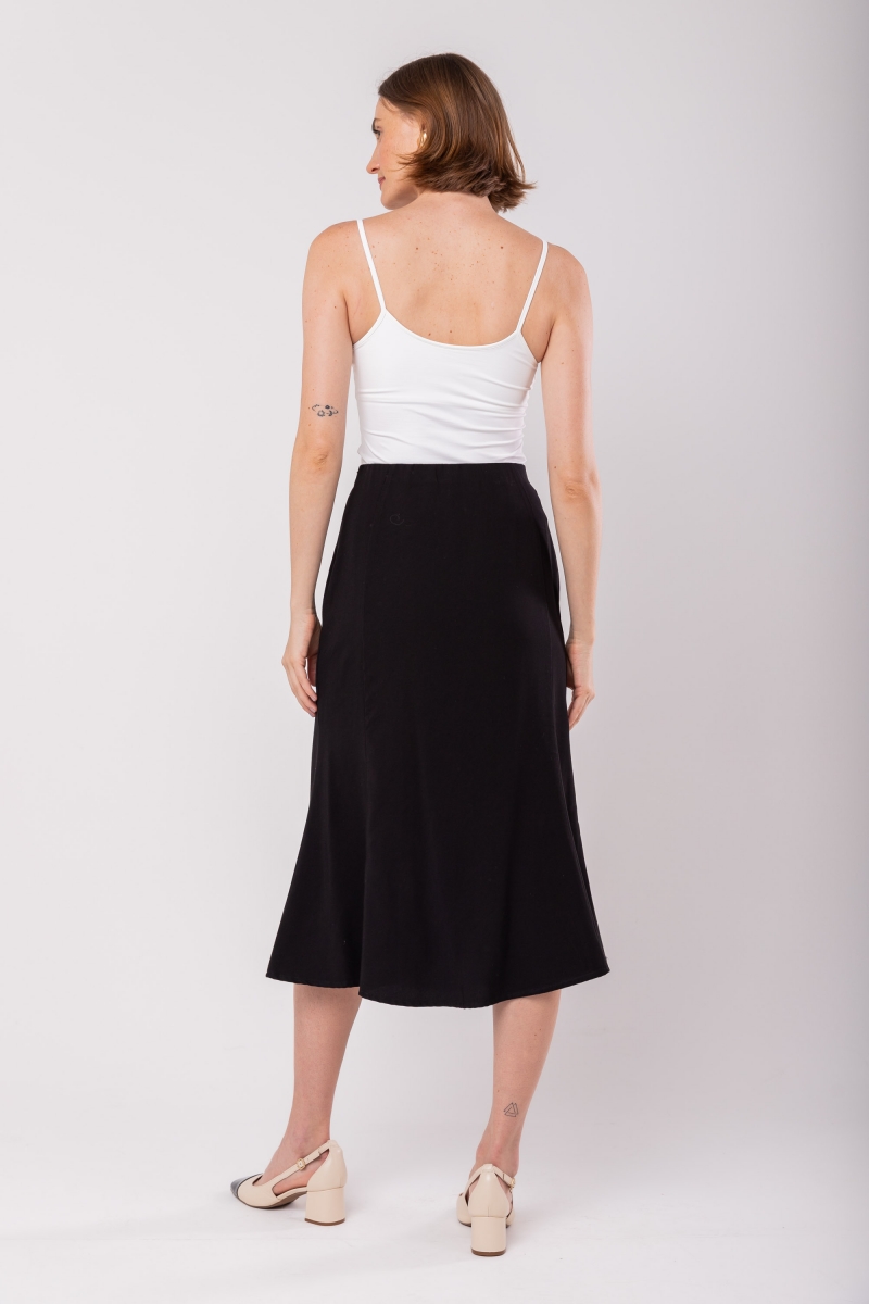 Hidrogênio - MERMAID MIDI SKIRT BLACK - 19979001