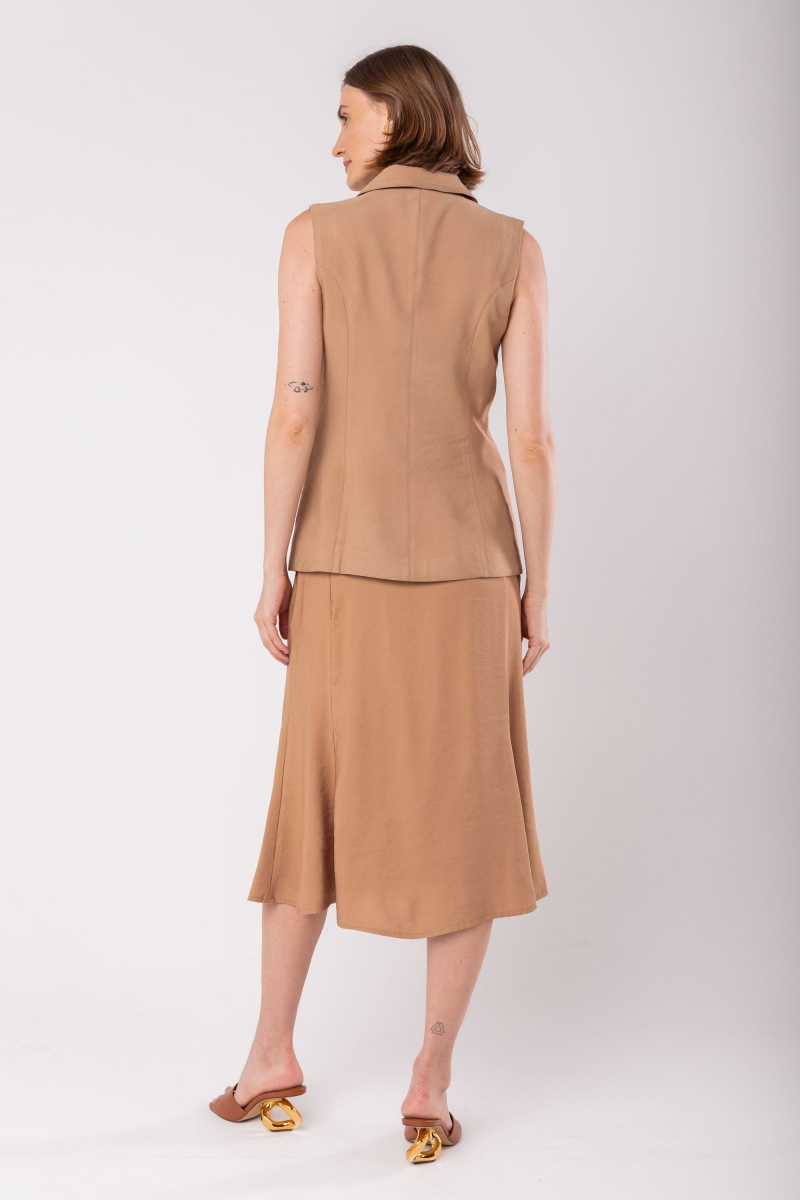 Hidrogênio - BUTTERNUT LINED TAILORING VEST - 19983477