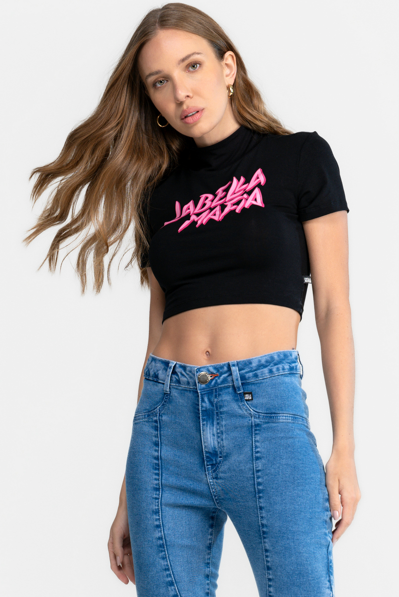 Labellamafia - Cropped Tees Preto Labellamafia - 32297