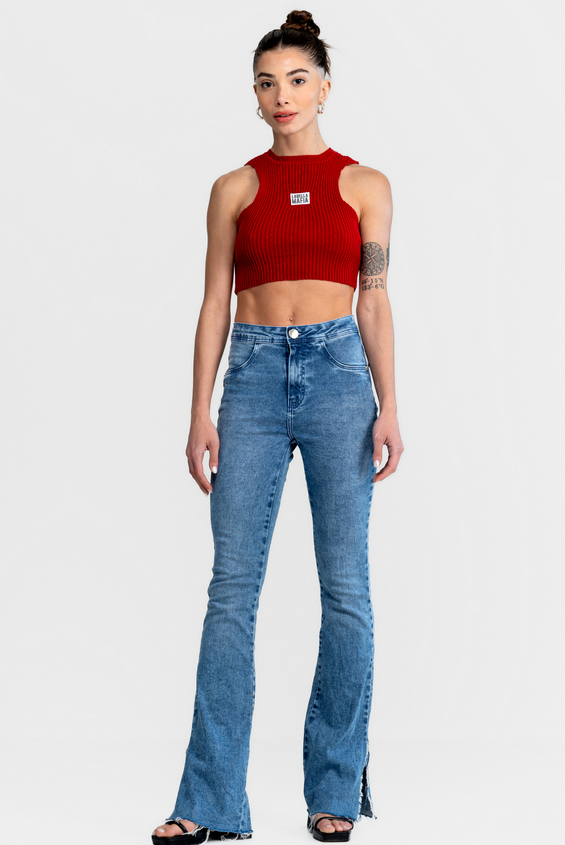 Labellamafia - Blue Labellamafia Desire Jeans Pants - 32697