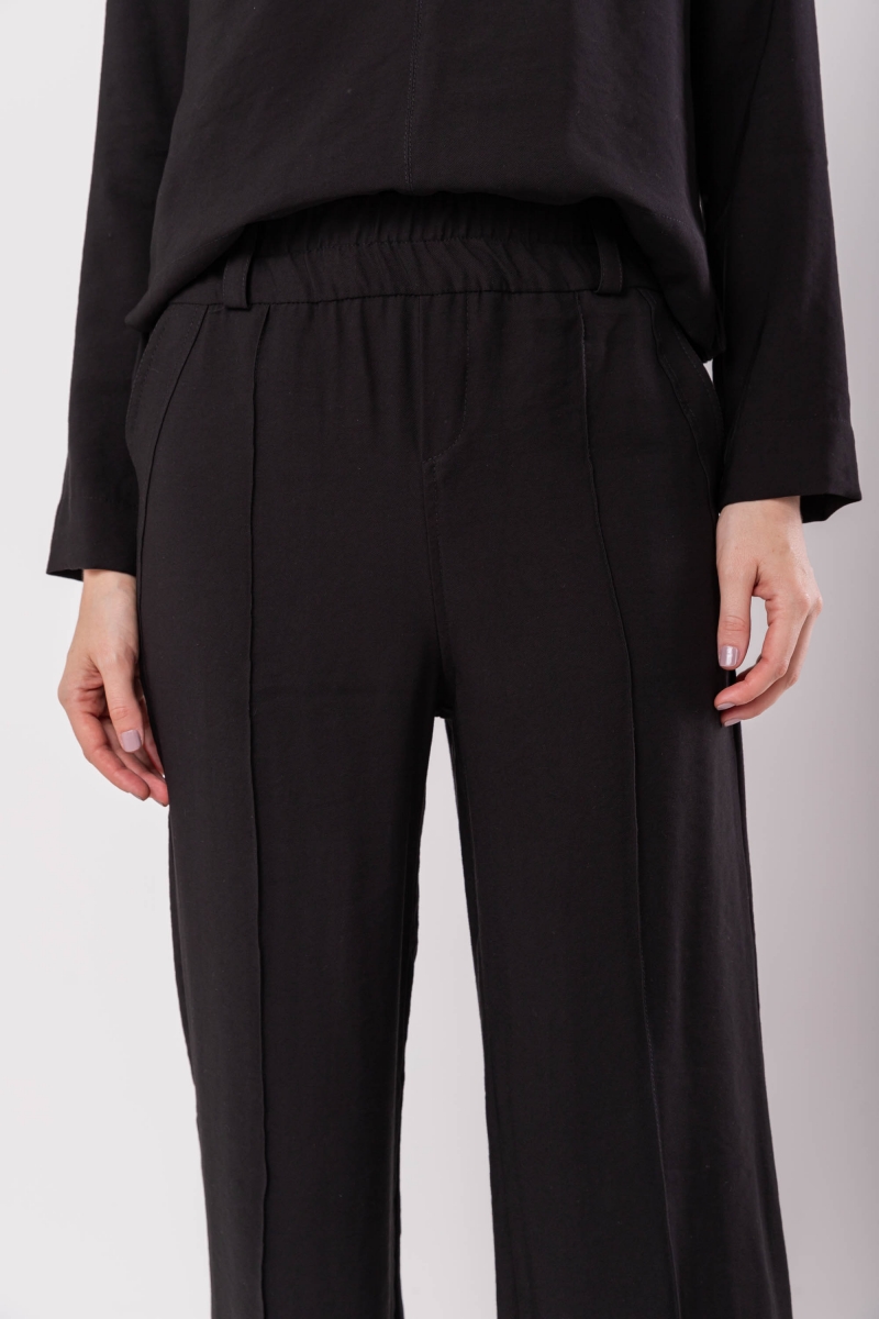 Hidrogênio - ROSEANE STRAIGHT TROUSERS BLACK - 19956001