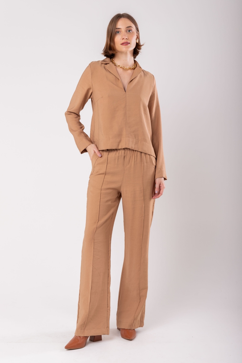 Hidrogênio - ROSEANE BUTTERNUT STRAIGHT PANTS - 19956477