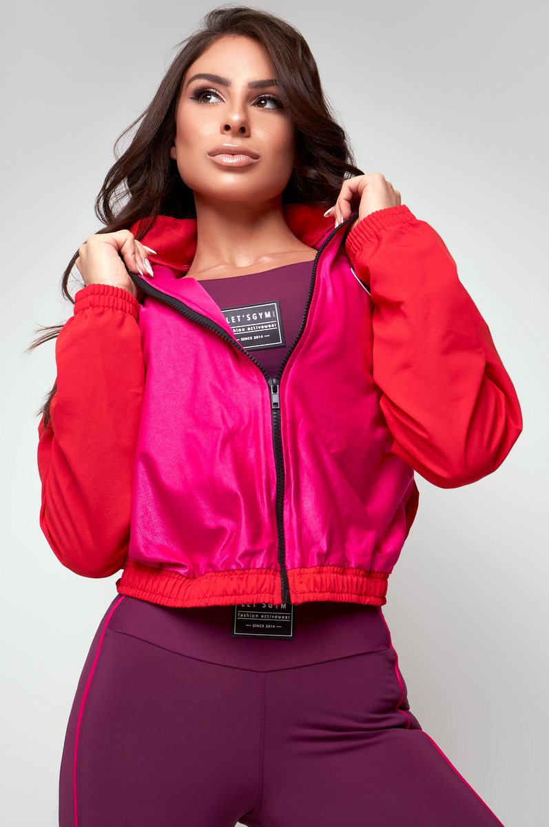 Lets Gym - Red and Black Pulse Jacket - 2292VM