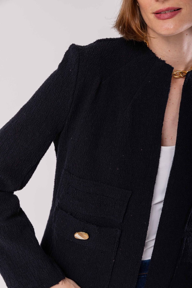 Hidrogênio - THREAD JACKET WITH POCKETS BLACK - 19980001