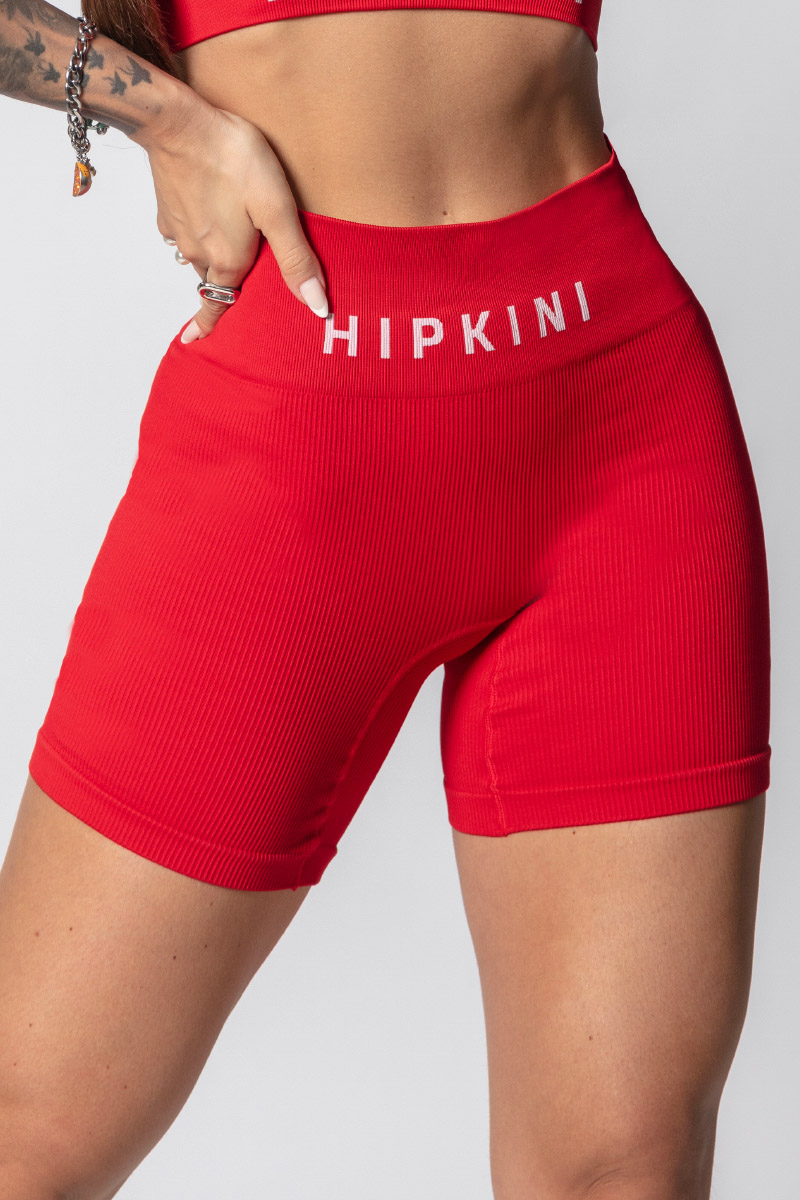 Hipkini - Shorts JTC Seamless Vermelho Canelado - 33330529