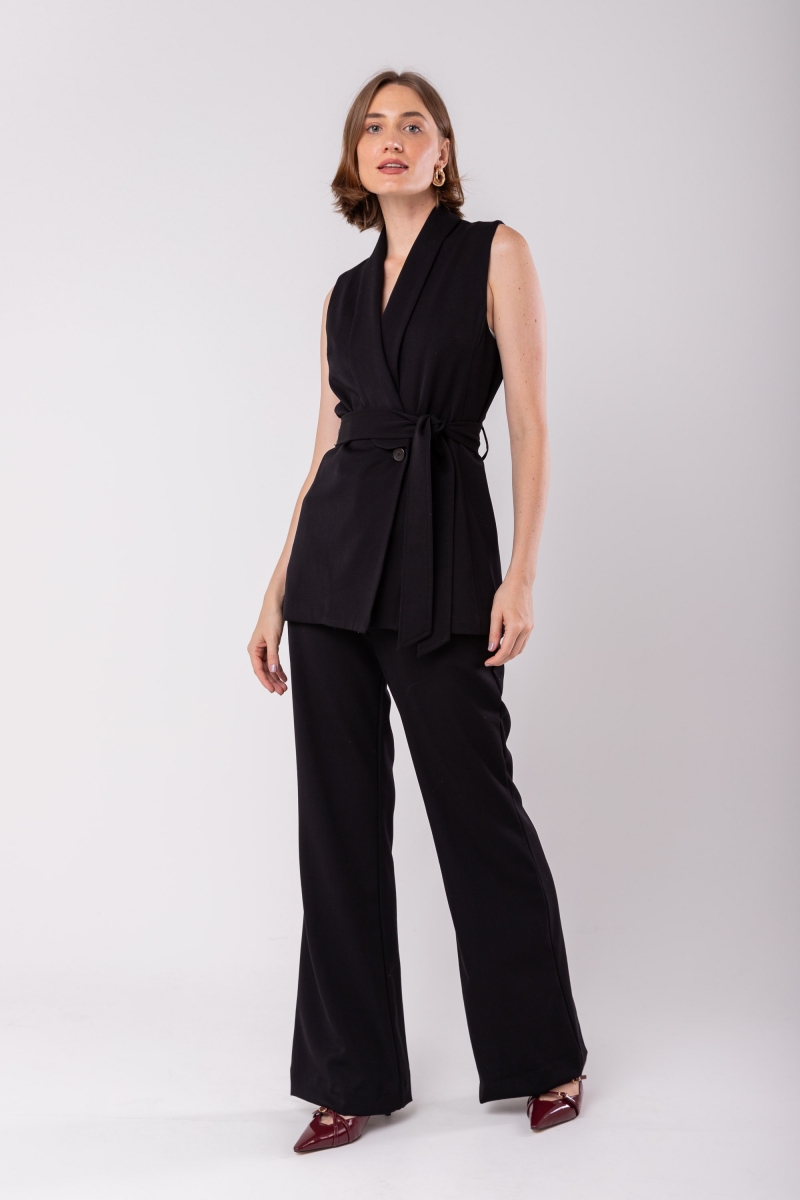 Hidrogênio - Black Tailoring Vest - 19965001