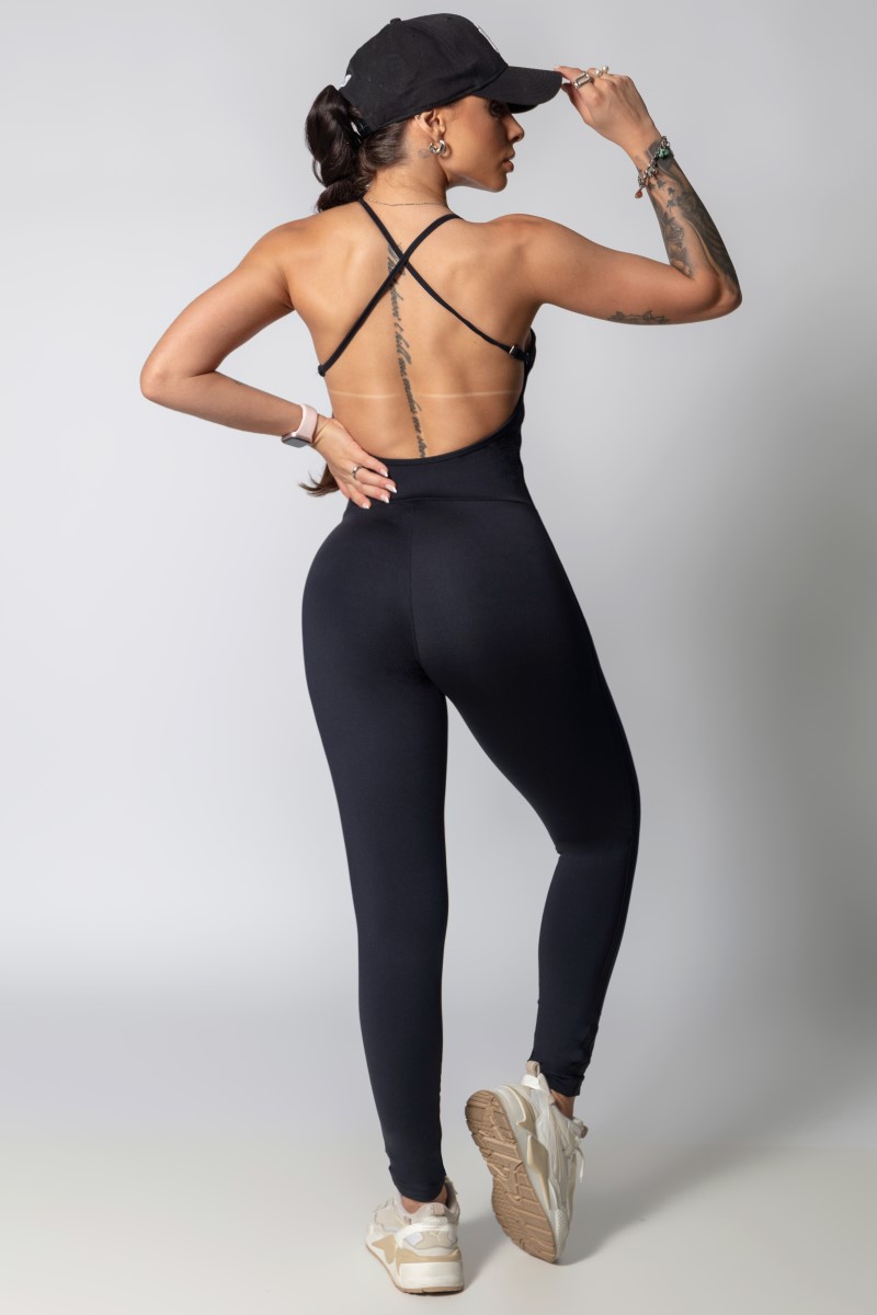 Hipkini - JTC Black jumpsuit with silk - 33330499