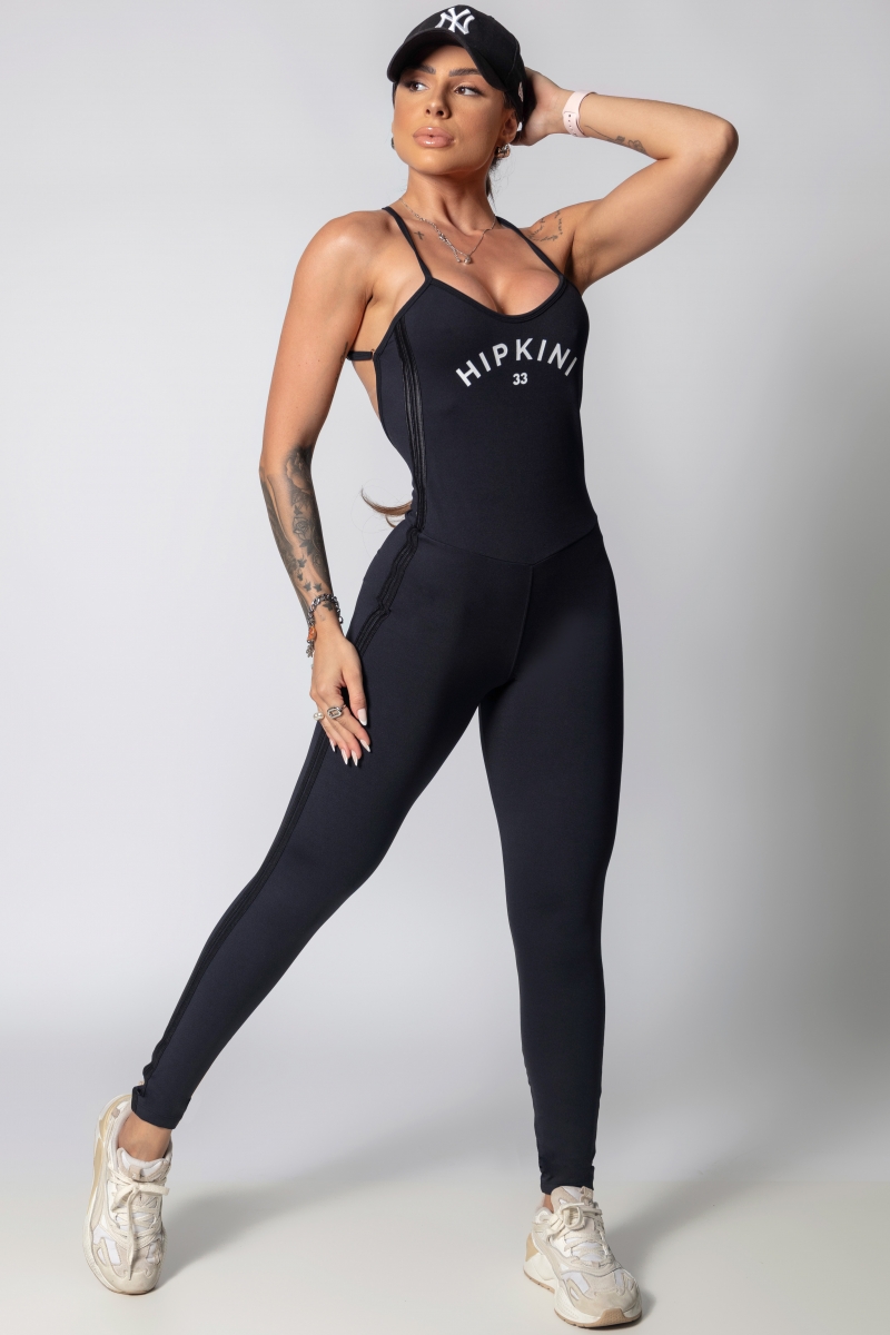 Hipkini - JTC Black jumpsuit with silk - 33330499