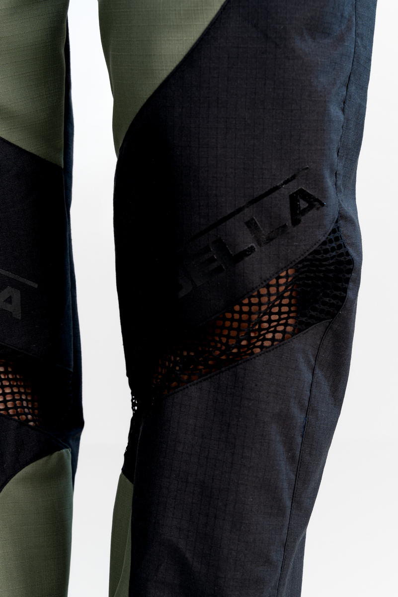 Labellamafia - Labellamafia Black and Green Streetwear Pants - 32460