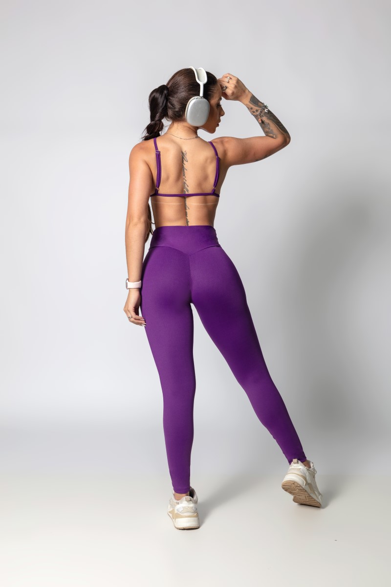 Hipkini - Legging JTC Roxa com Emborrachado - 33330518