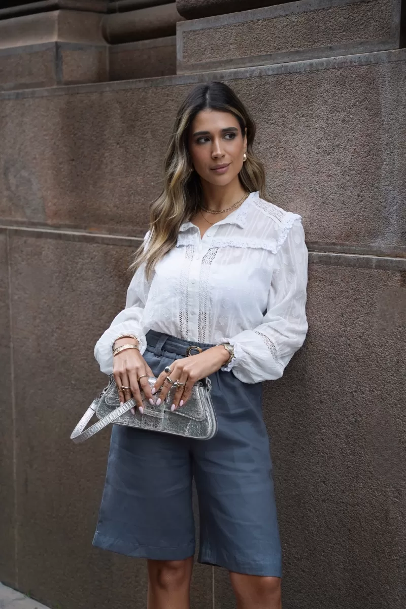 Hidrogênio - BOHO BLOUSE WITH LACE OFF WHITE - 19951018 Hidrogênio - BOHO BLOUSE WITH LACE OFF WHITE - 19951018